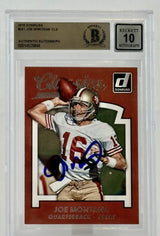 2015 Donruss Classics #241 Joe Montana Auto SF 49ers BAS Autograph 10