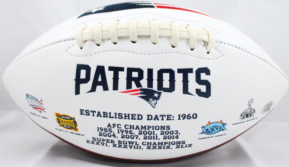 Irving Fryar Autographed New England Patriots Logo Football SGC Authentic 2 INSC