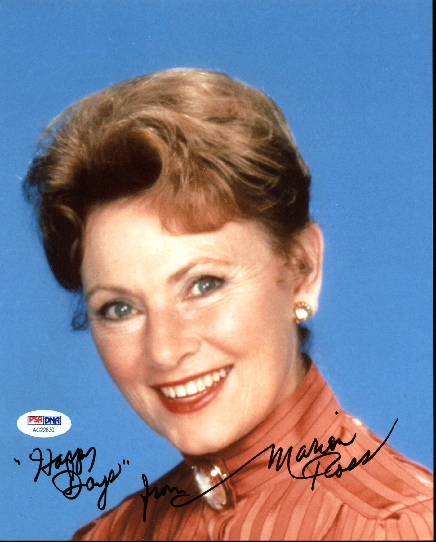 Marion Ross Happy Days Authentic Signed 8X10 Photo Autographed PSA/DNA #AC22830