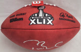 Tom Brady Autographed New England Patriots Official NFL Leather Super Bowl XLIX Logo Football Fanatics Holo Stock #206037