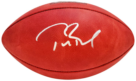 Tom Brady Autographed Official SB LI Leather Football New England Patriots Fanatics Holo Stock #205689