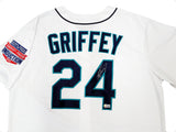 Seattle Mariners Ken Griffey Jr. Autographed White Nike Cooperstown Edition Jersey HOF Patch Size XL Beckett BAS QR Stock #206024