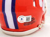 Hunter Renfrow Autographed Clemson Tigers Orange Speed Mini Helmet Beckett BAS QR Stock #205672