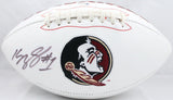 Kelvin Benjamin Autographed Florida State Seminoles Logo Football- Beckett Auth