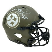 Jerome Bettis Signed Steelers FS Salute To Service Speed Replica Helmet BAS - Sports Integrity