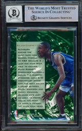 Kevin Garnett Autographed 1995-96 Fleer Flair Wave of the Future Rookie Card #3 Minnesota Timberwolves Auto Grade Gem Mint 10 Beckett BAS #14392827