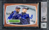 Ken Griffey Jr. & Ichiro Suzuki Autographed 2020 Topps Throwback Thursday Card #131 Seattle Mariners Auto Grade Gem Mint 10 Beckett BAS #14393051