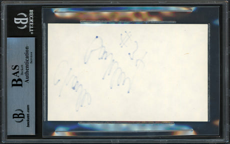 Charles Barkley Autographed 3x5 Index Card Philadelphia 76ers Vintage Signature Beckett BAS #14232596