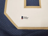 Notre Dame Fighting Irish Jeremiah Owusu-Koramoah Autographed Blue Jersey Beckett BAS Stock #196089