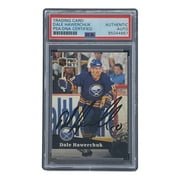 Dale Hawerchuk Signed 1991 Pro Set #24 Buffalo Sabres Hockey Card PSA/DNA - Sports Integrity