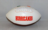 Russell Maryland Autographed Miami Hurricanes Logo Football- JSA W Auth