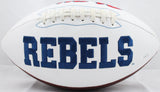 Evan Engram Autographed Ole Miss Rebels Logo Football - JSA W Authenticated