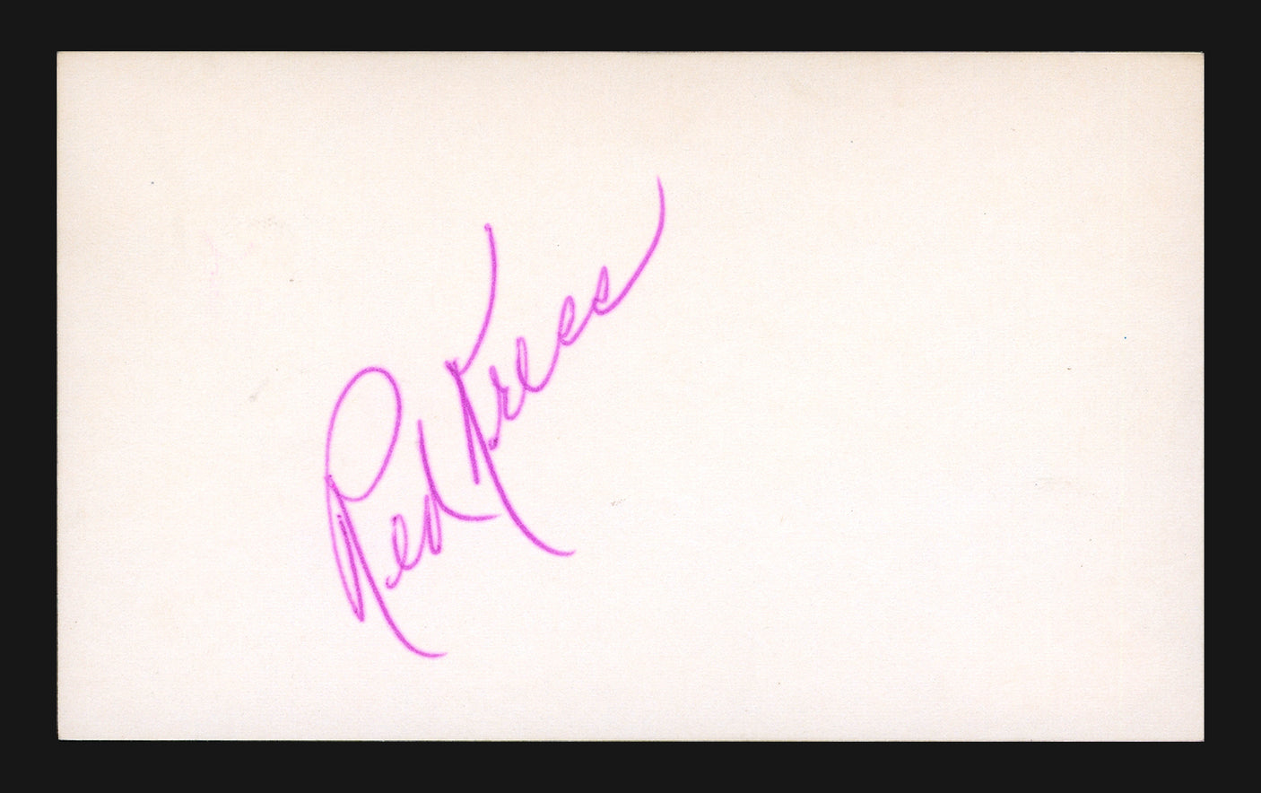 Red Kress Autographed 3x5 Index Card St. Louis Browns PSA/DNA #L73798