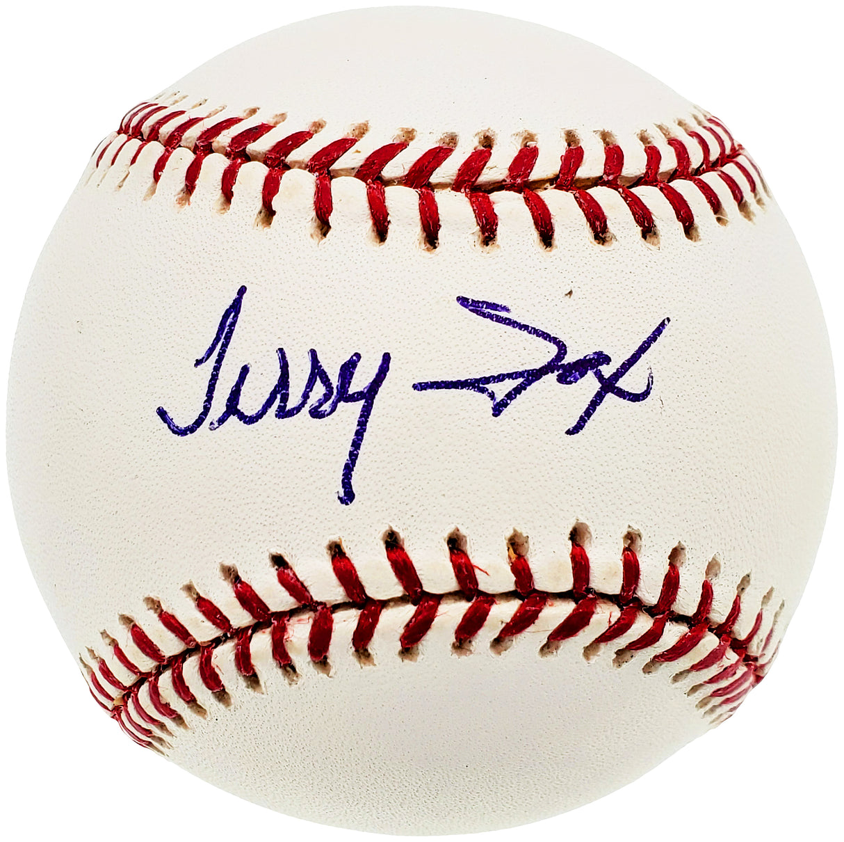 Terry Fox Autographed Official MLB Baseball Detroit Tigers, Atlanta Braves Tristar #8016194