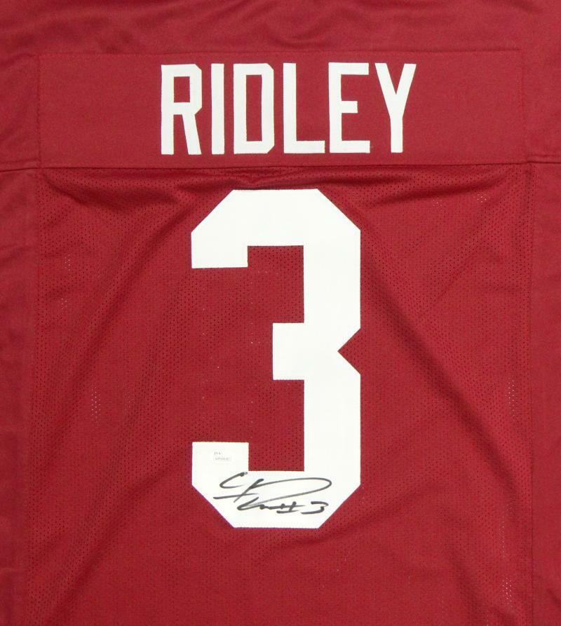 Calvin Ridley Autographed Red College Style Jersey- JSA W Authenticated