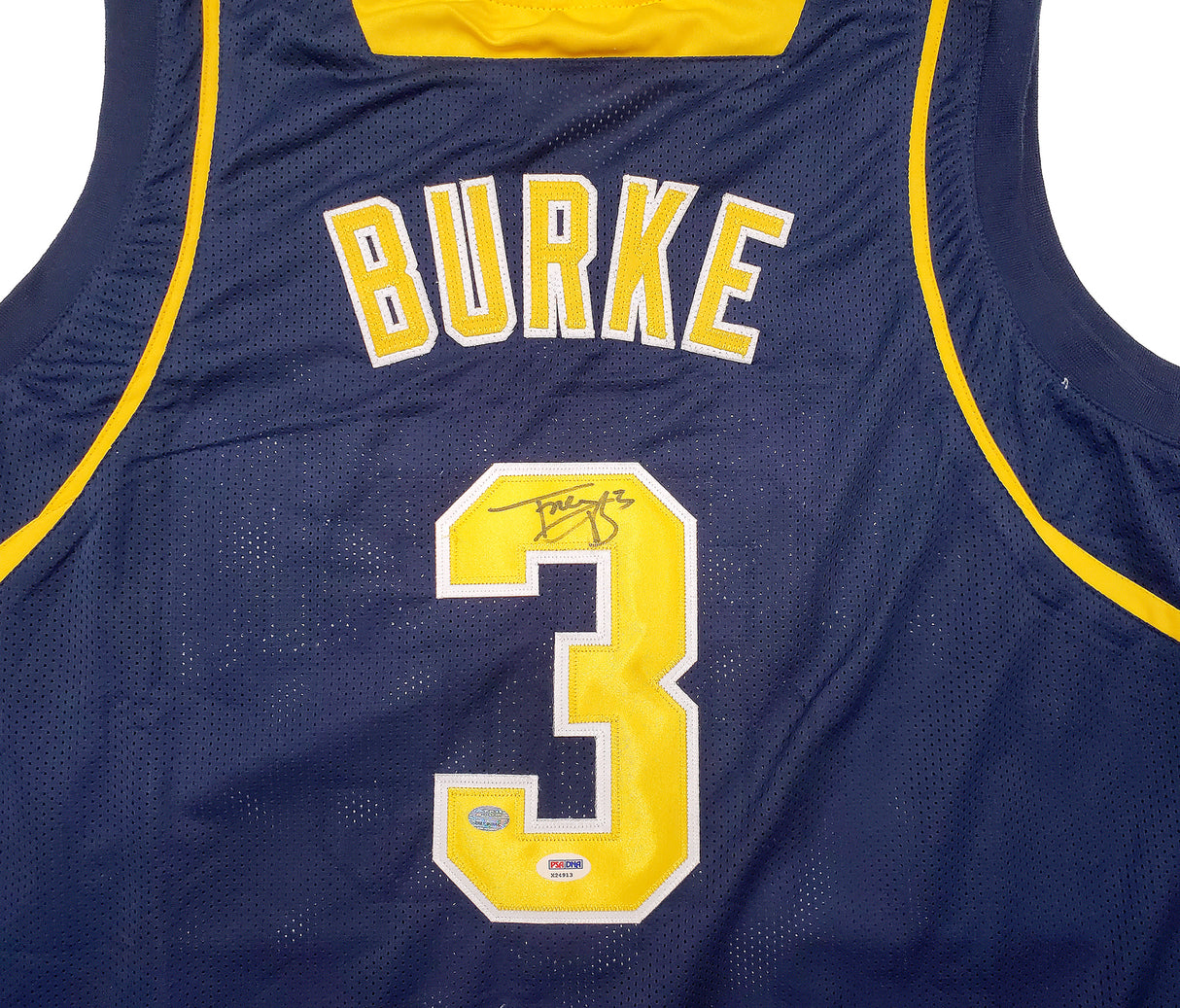 Michigan Wolverines Trey Burke Autographed Blue Jersey PSA/DNA Stock #197116