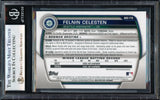 Felnin Celesten Autographed 2023 Bowman Chrome Draft Rookie Card #BDC178 Seattle Mariners Beckett BAS #17068943