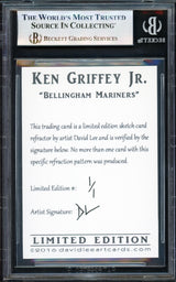 Ken Griffey Jr. Autographed 2016 David Lee Art Card Bellingham Mariners #1/1 Beckett BAS #17069633