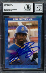 Ken Griffey Jr. Autographed 1989 Broders Rookie Card Seattle Mariners Auto Grade Gem Mint 10 Beckett BAS #17037648