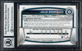 Julio Rodriguez Autographed 2023 Bowman Chrome Card #81 Seattle Mariners Auto Grade Gem Mint 10 Beckett BAS #17038922