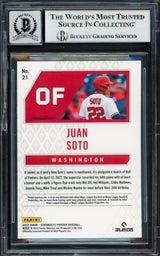 Juan Soto Autographed 2022 Panini Phoenix Card #21 New York Yankees Auto Grade Gem Mint 10 Beckett BAS #17039236