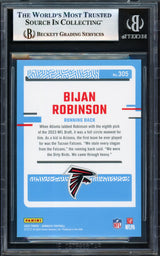 Bijan Robinson Autographed 2023 Donruss Rated Rookie Card #305 Atlanta Falcons Beckett BAS #17070159