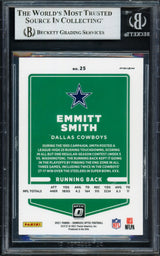 Emmitt Smith Autographed 2021 Donruss Optic Stars Card #25 Card Dallas Cowboys Auto Grade Gem Mint 10 Beckett BAS Stock #235072