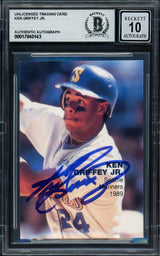 Ken Griffey Jr. Autographed 1989 Final Series Rookies Superstars Rookie Card Seattle Mariners Auto Grade Gem Mint 10 Beckett BAS Stock #235095