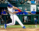 Wyatt Langford Autographed 16x20 Photo Texas Rangers Debut Hit Fanatics & MLB Holo Stock #234090