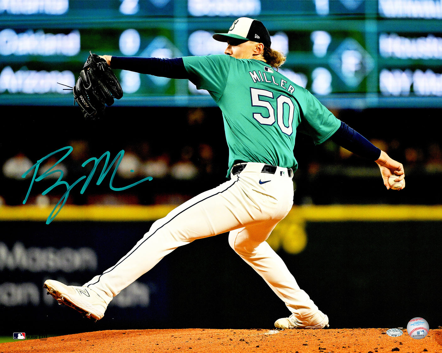 Bryce Miller Autographed 16x20 Photo Seattle Mariners MCS Holo Stock #234564