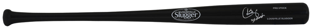 Carlos Baerga Signed Louisville Slugger Pro Stock Black Baseball Bat w/3x All Star