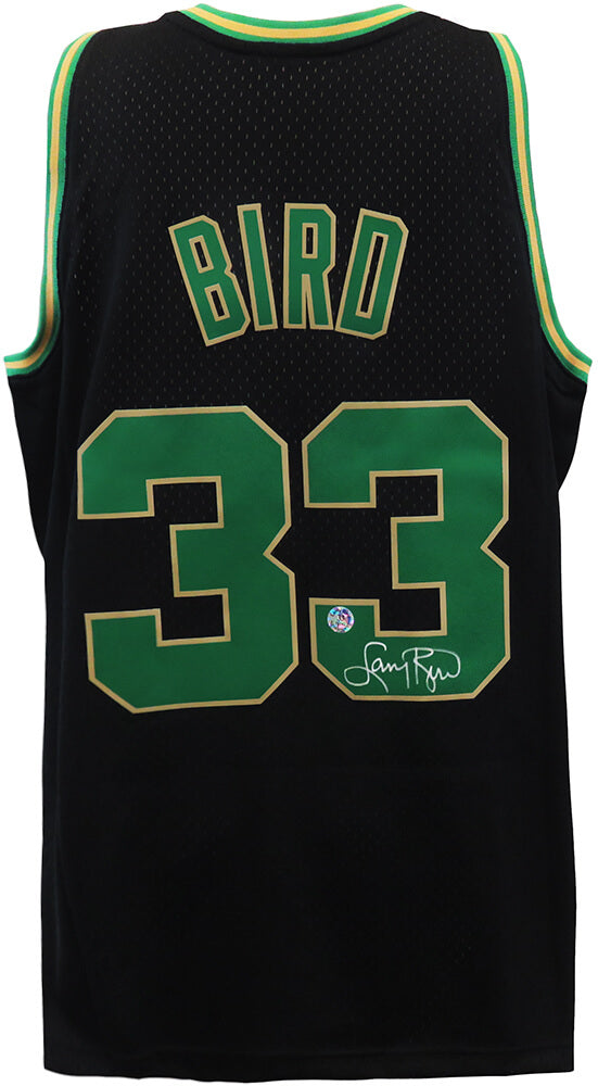 Larry Bird Signed Boston Celtics Black Alternate Mitchell & Ness NBA Swingman Jersey