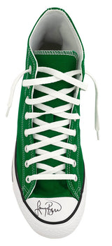 Larry Bird Signed Converse Chuck Taylor All Star Hi B Grade Green Men's Basketball Shoe - Size 11 (Right Foot)