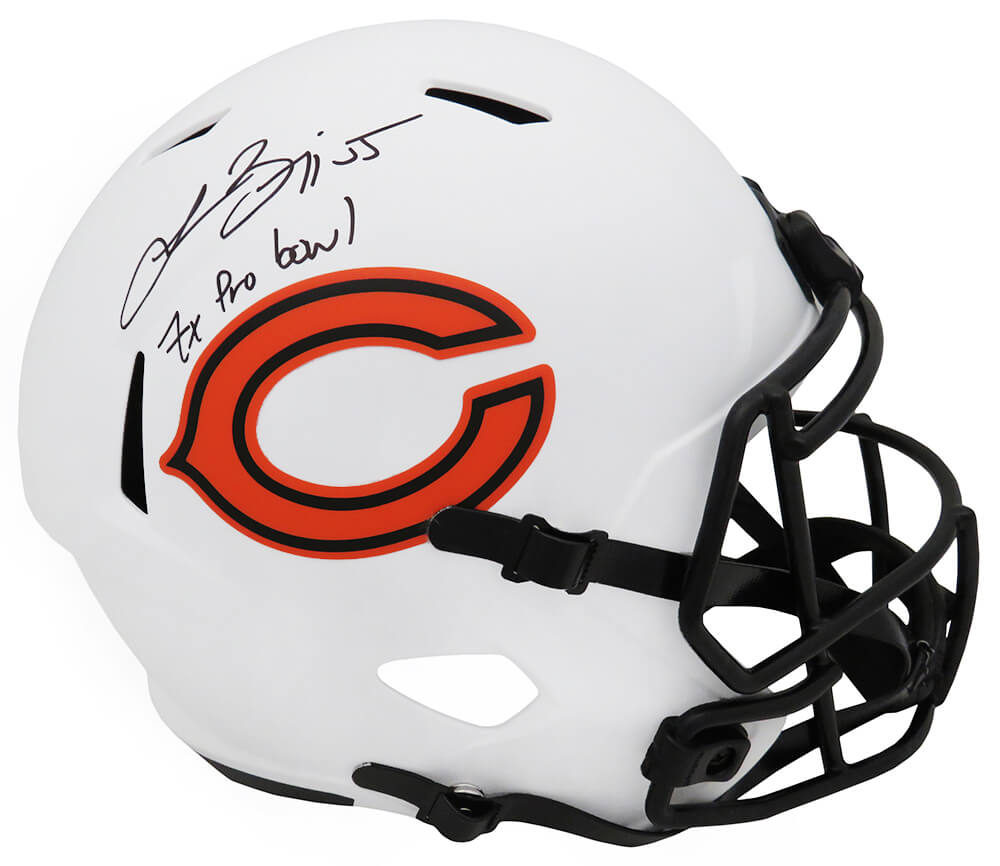 Lance Briggs Signed Chicago Bears Lunar Eclipse Riddell Full Size Speed Replica Helmet w/7x Pro Bowl