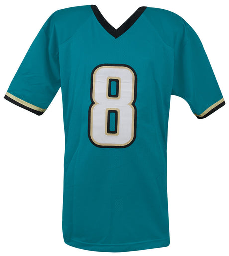 Mark Brunell Signed Teal Custom Football Jersey