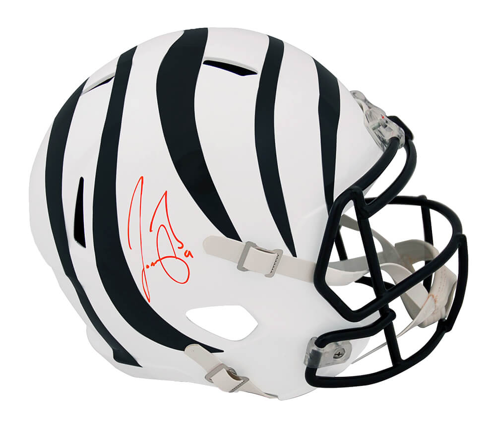 Joe Burrow Signed Cincinnati Bengals 2022 Alternate White Riddell Full Size Speed Replica Helmet (Fanatics)