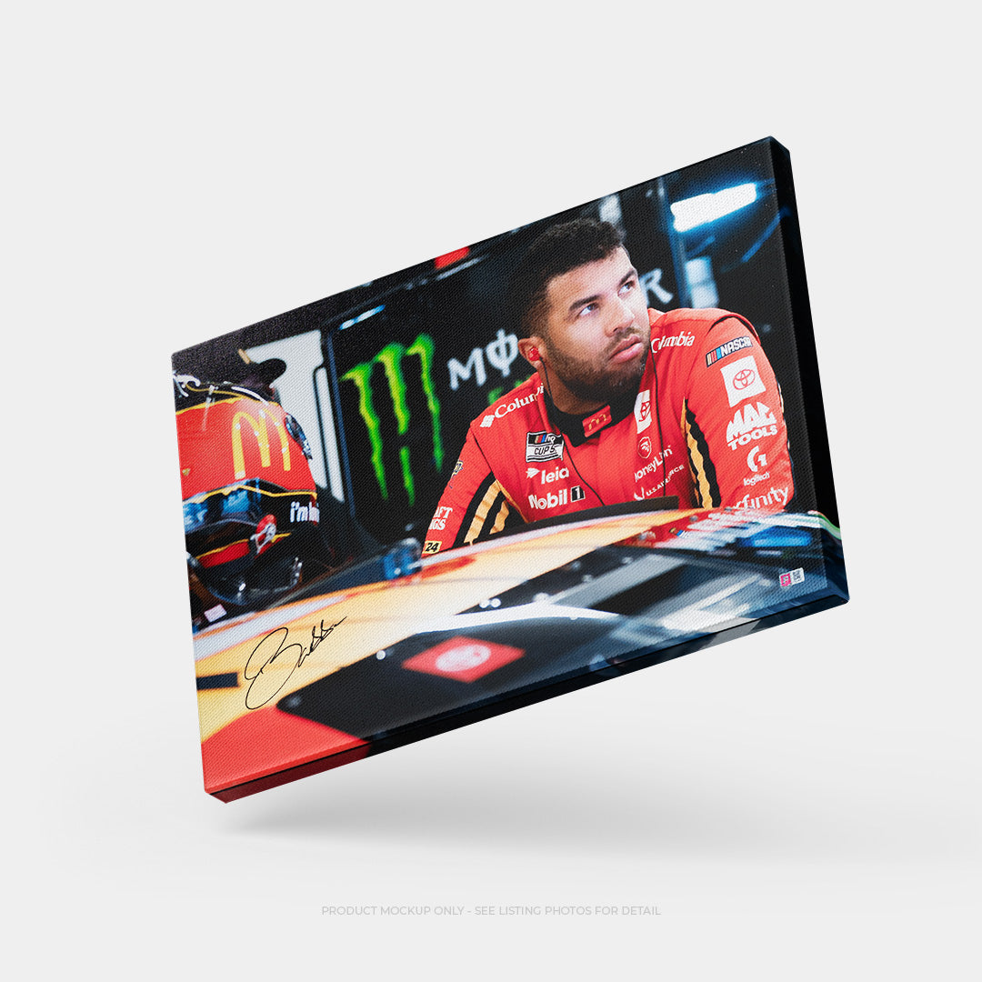 Bubba Wallace Signed 20x30 NASCAR Canvas – Gallery Wrapped, COA Certified