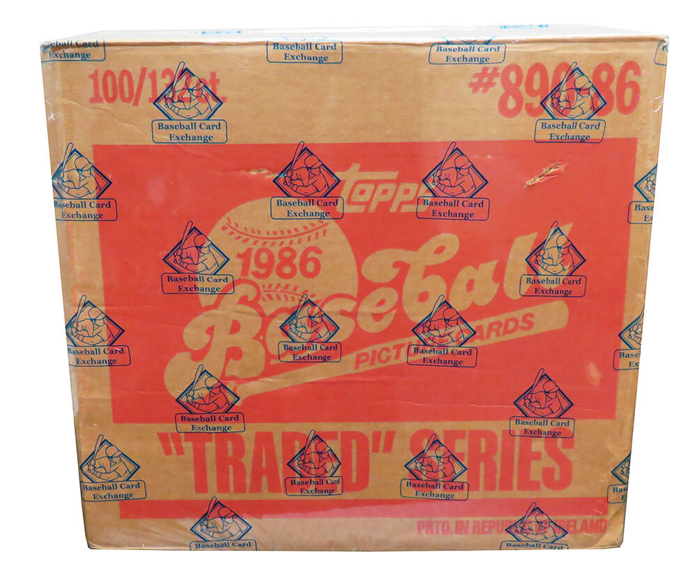1986 Topps Traded Baseball Unopened Factory Sealed Case (100 Sets) - BBCE Authenticated