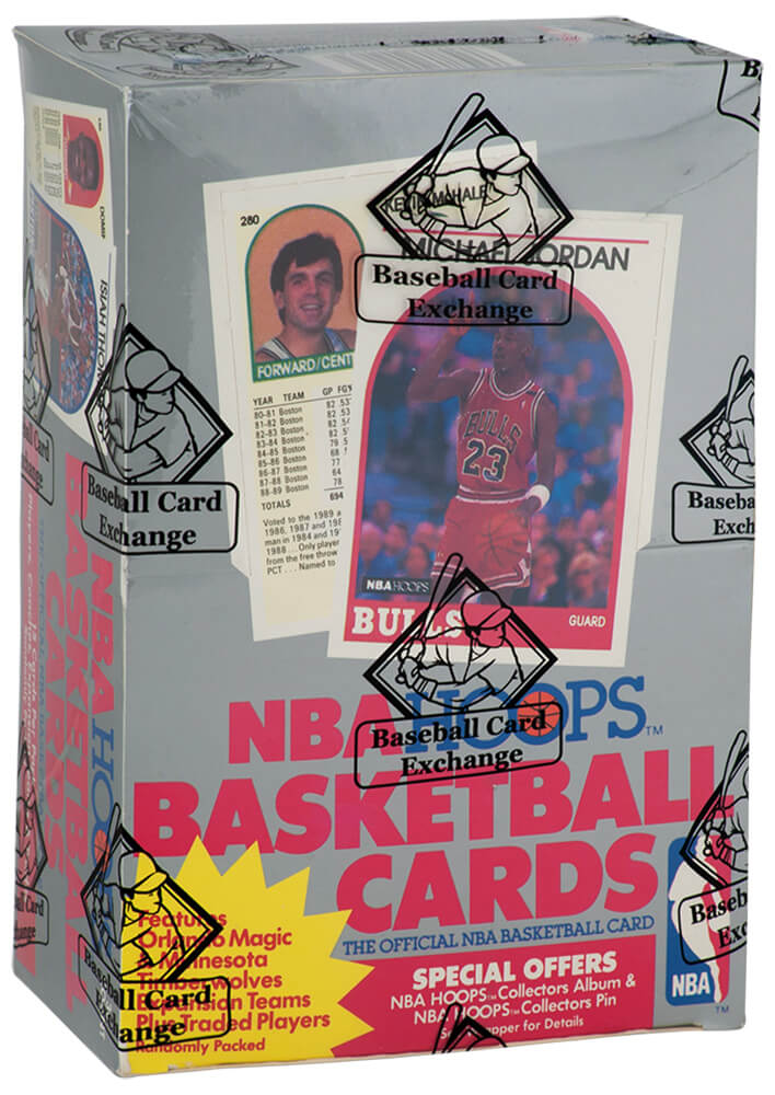 1989 Hoops Series 2 Basketball Box BBCE Wrapped From A Sealed Case (FASC) - 36 Packs (Jordan on box)