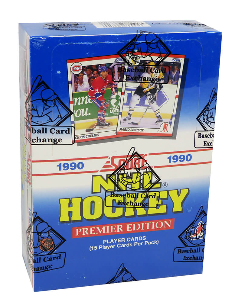 1990 Score Hockey Unopened Wax Box BBCE Wrapped From A Sealed Case (FASC) - 36 Packs (Brodeur/Jagr/Lindros RC??)