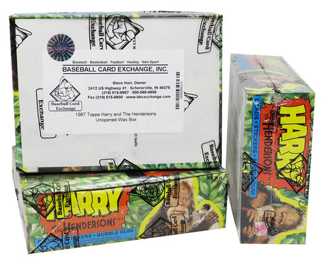 1987 Harry & The Hendersons Topps Unopened Wax Box BBCE Sealed Wrapped - 36 Packs