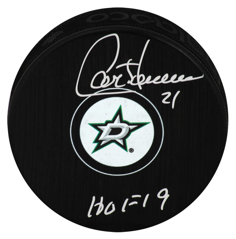 Guy Carbonneau Signed Dallas Stars Hockey Puck w/HOF'19