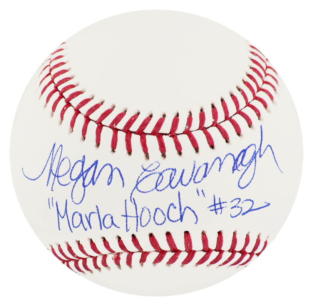 Megan Cavanagh Signed Rawlings Official MLB Baseball w/Marla Hooch