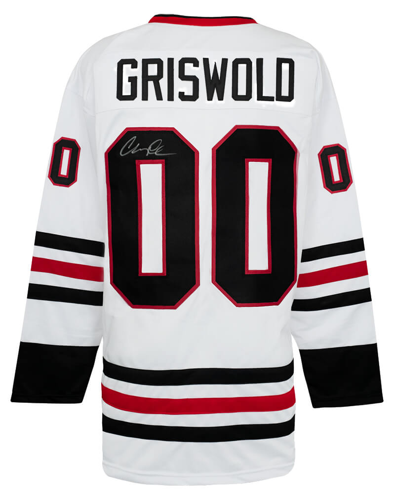 Chevy Chase Signed Griswold #00 White Custom Hockey Jersey