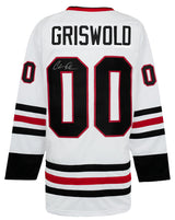 Chevy Chase Signed Griswold #00 White Custom Hockey Jersey