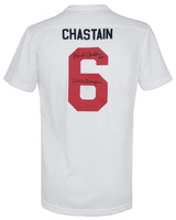 Brandi Chastain Signed Nike White Dri-Fit Soccer Jersey w/2x WC Champions