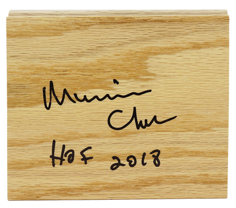 Maurice Cheeks Signed 5x6 Floor Piece w/HOF'18