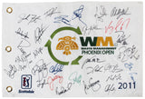 (30) Singh, Mickelson, Fowler, Matsuyama Signed 2011 WM Open Flag BAS #AD64048