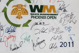 (30) Singh, Mickelson, Fowler, Matsuyama Signed 2011 WM Open Flag BAS #AD64048