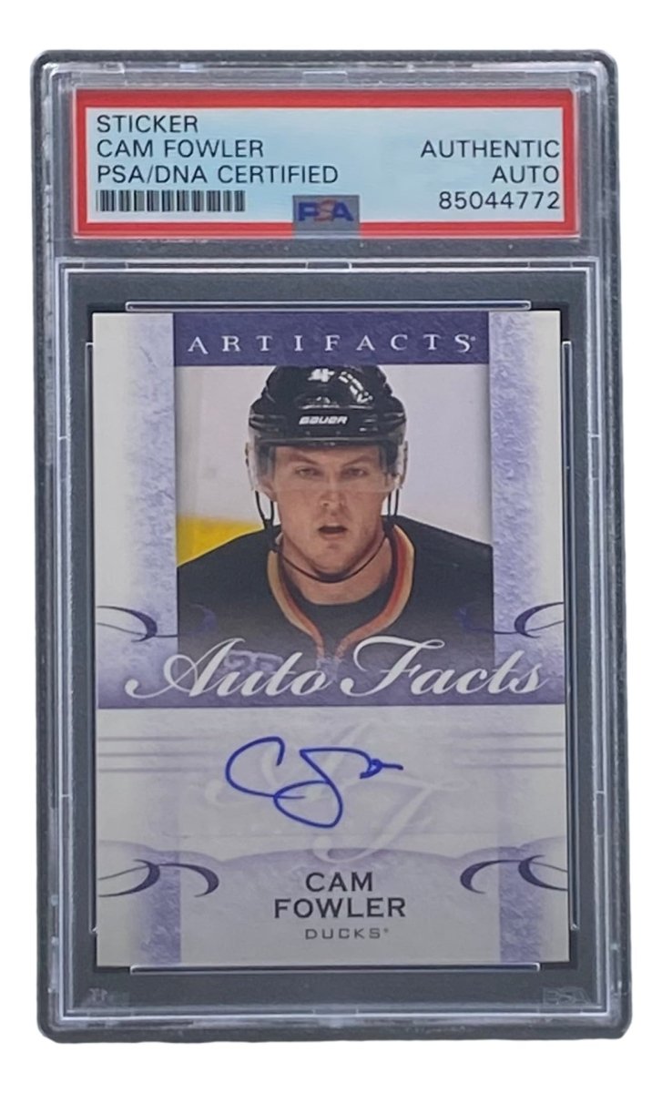 Cam Fowler Signed 2014/15 UD Artifact #A - CF Anaheim Ducks Hockey Card PSA/DNA - Sports Integrity